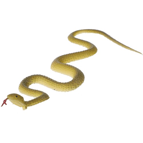 Realistic rubber snakes toys - rubber,