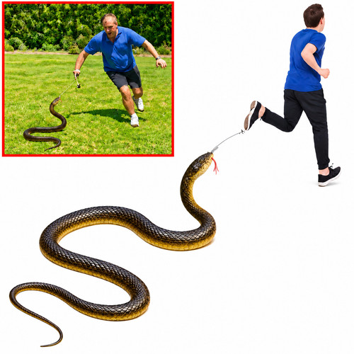 Fake rubber snake - snake, prank