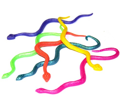Mini rubber snakes - rubber,