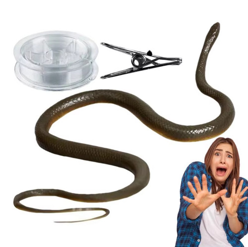 Fake rubber snake prank - rubber,