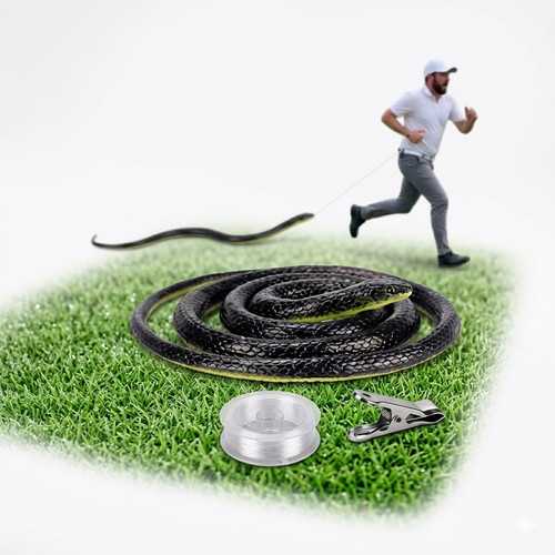 Realistic rubber snake prank - snake,