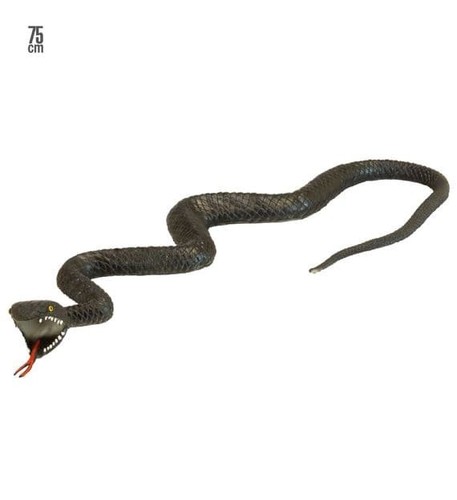 Halloween rubber black snake - rubber,