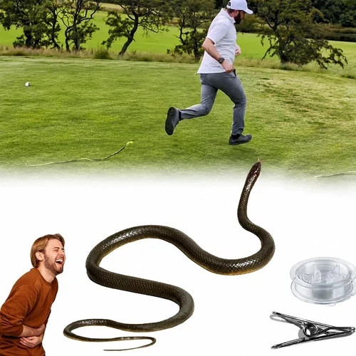 Fake rubber snake - rubber, prank