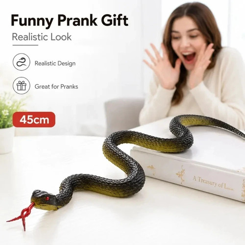 Fake rubber snake - snake, on