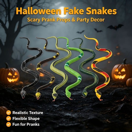 6pcs toy snake - toy, realistic