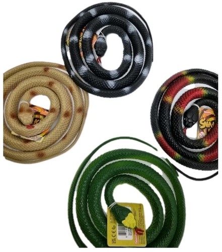 Realistic rubber snake toy - realistic,