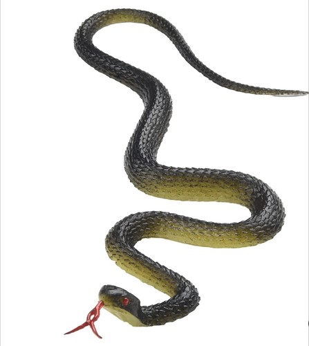 Realistic rubber snake toy - realistic,