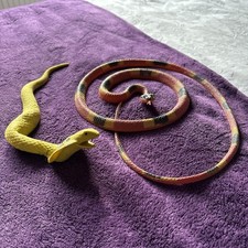 2 Rubber Snakes Approx 1 Meter