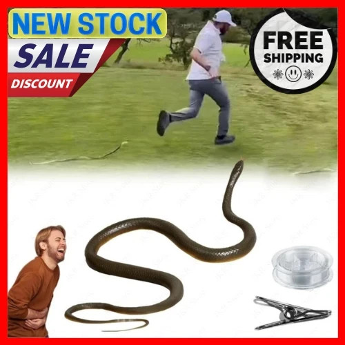 Fake rubber snake - fake,