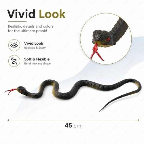 Fake rubber snake - fake,