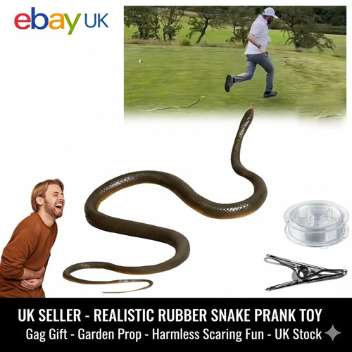 Fake rubber snake - rubber, with