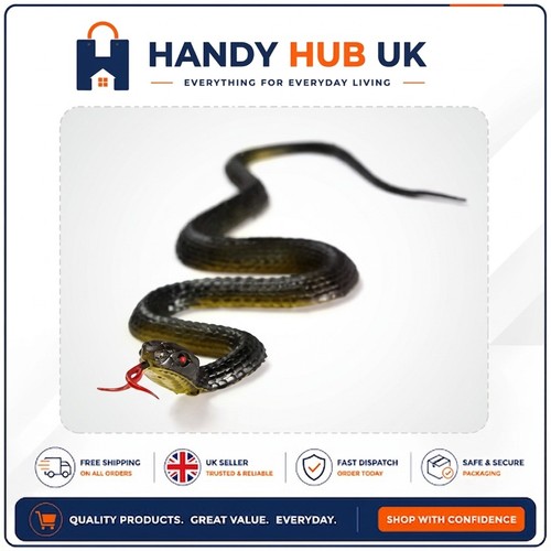 Fake snake 45cm black - snake, rubber